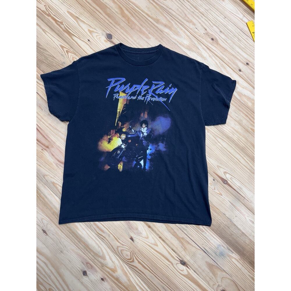 Purple Rain Prince & the Revolution Men’s Size XL Black T-Shirt Graphic Print